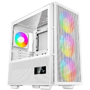 딥쿨 DEEPCOOL CH560 DIGITAL 미들타워 컴퓨터 PC 케이스 (화이트), 1개