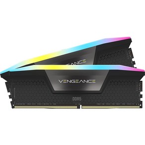 CORSAIR DDR5-6400MHz VENGEANCE RGB DDR5 (PC5-51200) Intel XMP 32GB CMH32GX5M2B6400C36 데스크탑, 4개