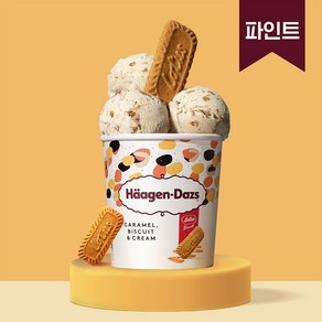 하겐다즈 카라멜비스킷&크림 (파인트) 473ml, 1개