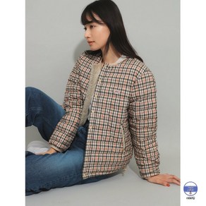 단톤 여성 다운 자켓 체크 24AW DT-A0001NNP