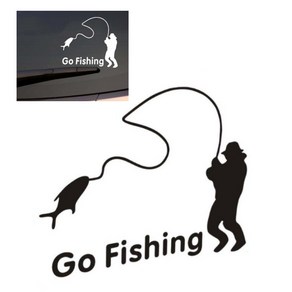 낚시 방수 Go Fishing 반사 스티커