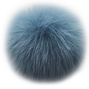 보띠랑스 여우 털방울-대 12cm 방울 FOX FUR 폼폼 폭스퍼, 12마야블루, 1개