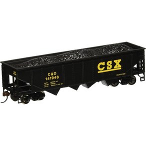 바흐만 트레인즈 - 40피트 쿼드 호퍼 카 CSX HO 스케일 그레이 8 1097532, 1개