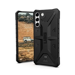 URBAN ARMOR GEAR UAG 디자인 삼성 갤럭시 S22 플러스 케이스 블랙 러기드 경량 슬림 충격 방지 패스파인더 보호 커버 [6.6인치 스크린], 1개, 패스파인더 - 블랙