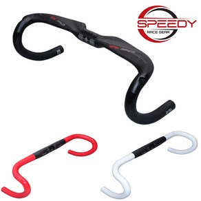 EC90 카본드롭바 드롭바 카본핸들 카본자전거, 1개, 1번 화이트