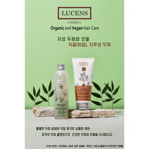 천연 유기농 지성샴푸250ML/두피 각질제거 트리트먼트200ML/정수리냄새제거/이태리 루센스, 1개, 250ml