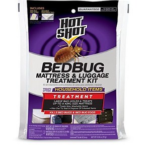 Hot Shot Bed Bug Kille Aeosol Bed Bug Teatment 17.5 oz Hot Shot 빈대 킬러 에어로졸 빈대 치료 17.5oz, 매트리스 및 수하물 처리 키트