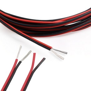 PVC 전선 UL 전선 스피커선 22AWG 0.3SQ, 2선 PVC(검정/빨강)_20AWG, 1개