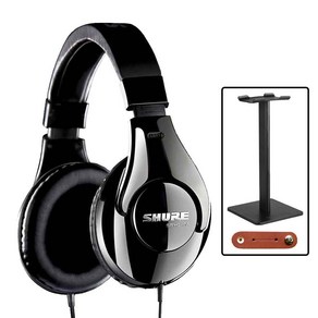 SHURE SRH240A 슈어 유선 헤드폰 + 거치대 + 줄감개