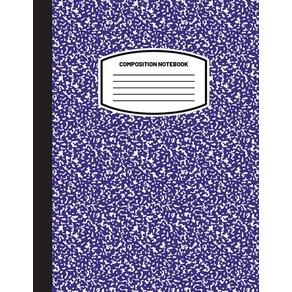 Classic Composition Notebook: (8.5x11) Wide Ruled Lined Pape Notebook Jounal (Navy Blue) (Notebook... Papeback, Blank Classic, English, 9781774762189