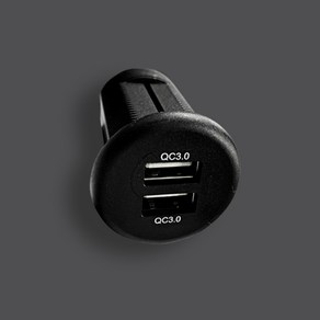 QC3.0 / USB2.1 매립형 USB 원형 충전기 매립USB 2 in 1 가구 책상 캠핑카 매립