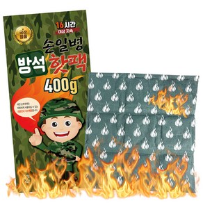 손일병 방석핫팩 대형 엉덩이 차박 캠핑용 400g, 10개