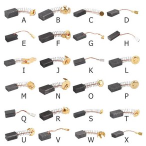 모터 카본 브러시 세트 교체용 부품 전기 해머 드릴 흑연 절단 연마 기계 전동 공구 10개, 15) 사이즈 303, 1개