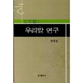 신소설의 우리말 연구