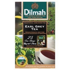 Dilmah Eal Gey Tea Bags 50g 25 Pcs 딜마 얼그레이 티백 50g 25개입, 1개