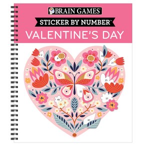 (영문도서) Bain Games - Sticke by Numbe: Valentine's Day Spial, Publications Intenational,...