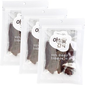 아침애 강아지 수제간식 3개세트 특가전, 3개, 말고기 육포60g