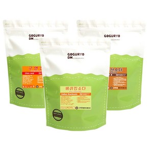 고구려디엠 프리미엄 2kg 3종셋트(베이킹2kg+과탄산2kg+구연산2kg= 6kg), 1개