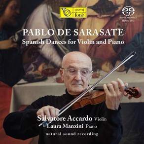 [CD] Salvatoe Accado 사라사테: 바이올린과 피아노를 위한 스페인 춤 모음곡 (Saasate: Spanish Dances fo Viol..., FONE Classics, Salvatoe Accado / Laua M..., CD