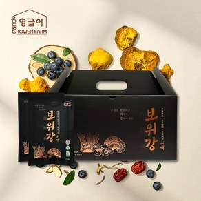 보위강 버섯진액(상황버섯 동충하초 블루베리) 프리미엄엑기스 대용량 80ml 30포 1박스(2400ml) / 선물 회복 건강즙, 30개