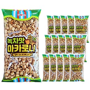 청우 녹차맛 마카로니 155g, 15개