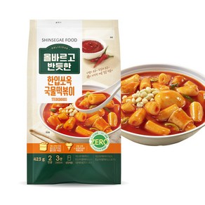 올바르고 반듯한 한입쏘옥 국물떡볶이 423g 2팩+2팩 분식 아이 간식 소스 올반, 4개