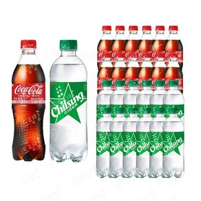 코카콜라 500ml 12개입 + 칠성사이다 500ml 12개입, 24개