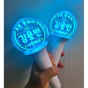 김용빈 응원봉 주문제작 콘서트 학예회 재롱잔치 발표회 응원도구 24색 우주봉 아크릴돔 해피에코, 5. 원형- 트로피, 1개