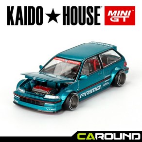 KaidoHouse x 미니지티(KHMG126) 1:64 혼다 시빅 (EF) 카이도 웍스 V1 - 그린