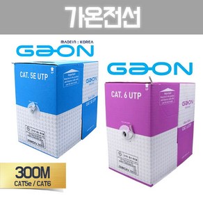 가온전선 CAT.5e UTP 랜케이블 박스 300M, 1개