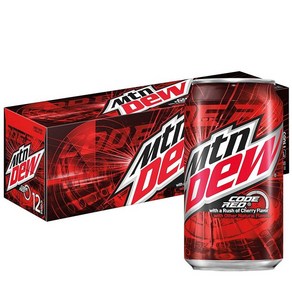 Mountain Dew 마운틴듀 코드 레드 체리, 12개, 355ml