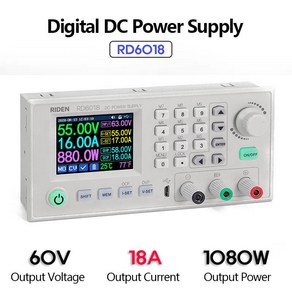 KC인증 RIDEN 파워서플라이 RD6018 프로그램 모듈 (RD-60V-18A), 1개