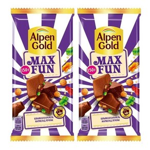 알펜골드맥스펀 초콜릿세트150g*2개(퍼플) ALPEN GOLD MAX FUN CHOCOLATE SET 150g*2ea, 150g, 2개