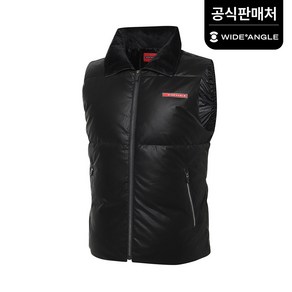 [와이드앵글 공식] 남성 CO PRO 샤이니 다운 베스트 골프 패딩 M WMW23613Z1