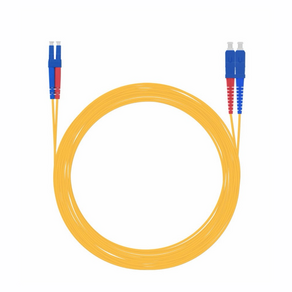넥스트유 싱글모드 LC-SC 광 점퍼코드 패치코드 NEXT-LS205SM, 옐로우, 1개, 5m