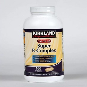 커클랜드 원퍼데이 슈퍼-B 컴플렉스 Kikland Supe-B Complex, 커클랜드 원퍼데이 -B 컴플렉스 500정 1 팩 Ki, 1개, 500정