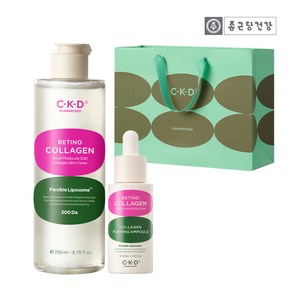 [KT알파쇼핑]CKD 레티노콜라겐 결 토너 250ml+펌핑 앰플 30ml+쇼핑백 증정, 1개, 250ml