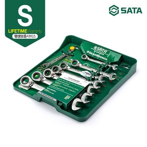 [사타/SATA] 조절 기어렌치 세트(8PCS MM) 09041, 1개