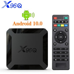 스마트 TV 박스 안드로이드 10 X96Q 2.4G 와이파이 Allwinner H313 쿼드 코어 1G 8G 2GB 16GB 4K 셋톱박스