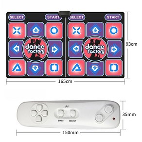 2인용 DDR 댄스 TV 컴퓨터 겸용 가정용 홈트 다이어트 운동 영문, 2인용 디디알, 1개