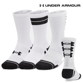 언더아머 UNDER ARMOUR 남여공용 유니 UA 퍼포먼스 테크 크루 양말 - 3켤레 1379515-101 685191