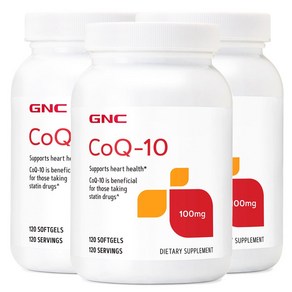 GNC 코큐텐 CoQ10 100mg 120정 x 3, 3개