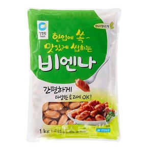 청정원 한입에 쏙 맛있게 씹히는 비엔나, 1kg, 1개