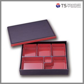 칠기 [돌산멜라민]도시락 2호, 2호(상) (DS-102), 1개