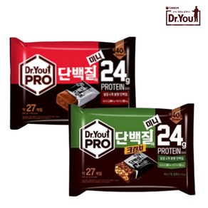 오리온 닥터유 프로 단백질바 미니 170g 1개 프로 단백질바 크런치 170g 1개 (총2개)