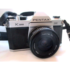 펜탁스 Pentax K1000 SLR 필름 카메라 배터리가 필요한 미세한 빛 측정기가 작동하는 것 같습니다, 1개