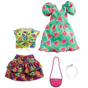 MATTEL Barbie Fashion 2 Pack Watermelon Tropical [Dress accessories for dress-up dolls] [With special storage case] [3 years old ~] GRC85