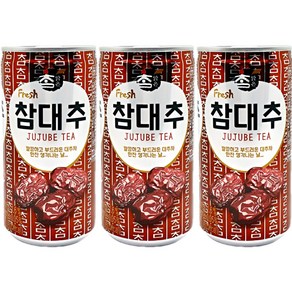 참맑은 대추 음료 업소용 175ml 30캔 x 3박스 총90캔, 90개