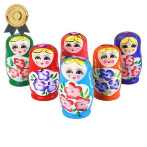 러시아전통 목각 인형 5단 다양한 색상 인테리어, 상품선택, 2-5단마트로시카-레드