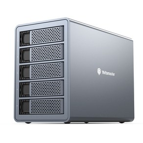 Yottamaste 5 Bay USB3.1 외장 HDD 인클로저 하드 드라이브 타입-C SATA SSD 80TB FS5C3, 4Bay USB-C No RAID, 1개